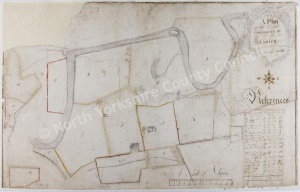 Historic map of Hawes 1766
